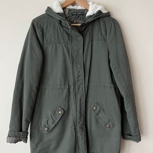 Ashley Premium Olive hooded Coat